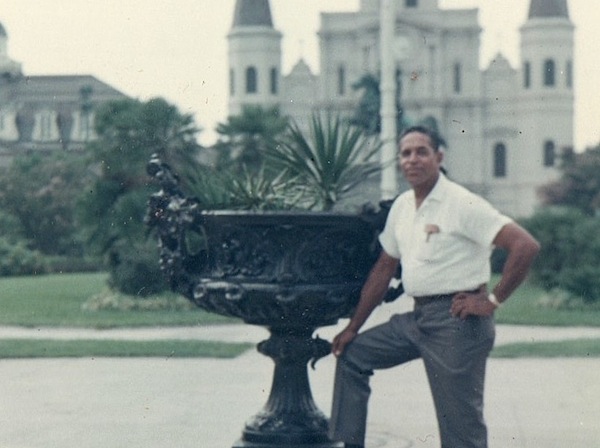George’s grandfather, Frank Dixon Bowers, III, at Jackson Square in New Orleans, c. early 1970s