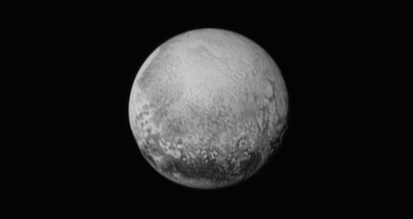 Pluto, as seen from NASA’s New Horizons on July 11, 2015
