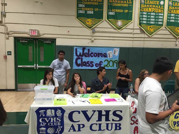 A Coachella Valley High School AP Club welcome event for next year’s freshmen