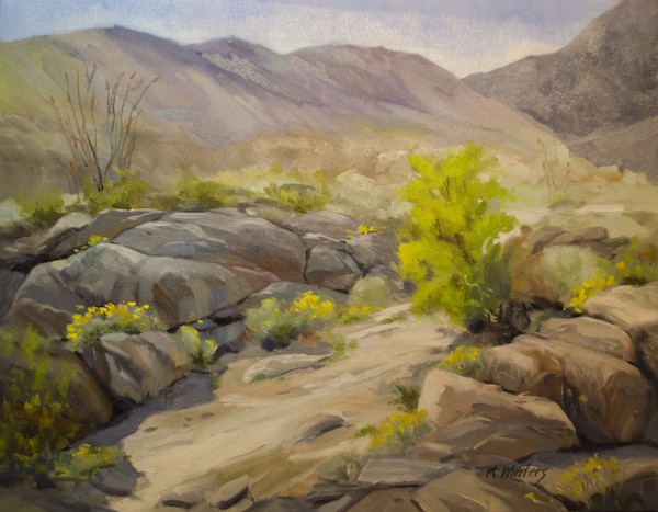 A painting of Anza Borrego State Park