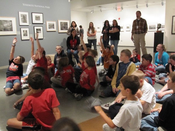 Fourth graders from Curtis Creek Elementary School in Sonora visited the “Ansel Adams: California” exhibition in 2011.