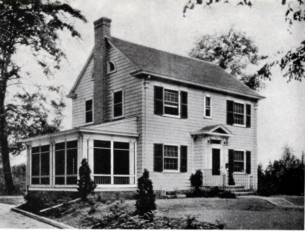 Old-style suburban house from Authentic Small Houses of the Twenties (1929) 