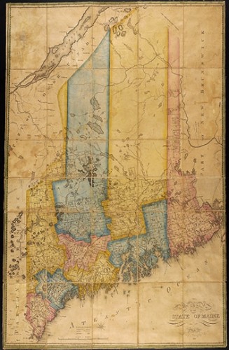 Map of the state of Maine. By Moses Greenleaf Esq. 1820.