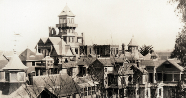 The Winchester Mystery House, circa 1900-1905.