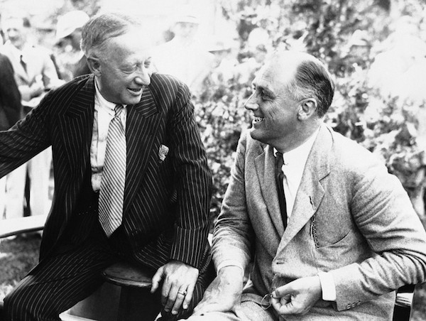 Irish-American Catholic and Democrat Al Smith (left) lost his 1928 presidential bid, but a surge of immigrant support helped sweep Franklin Delano Roosevelt (right) into the White House in 1932.