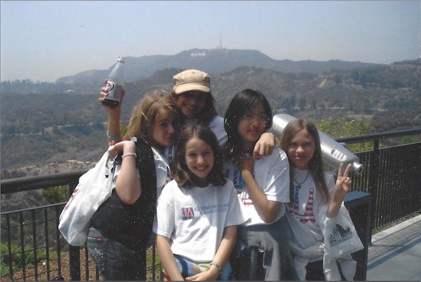 Jones (far right) on a school field trip with LILA to the Griffith Park Observatory.