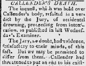 From Examiner, July 27, 1803. 