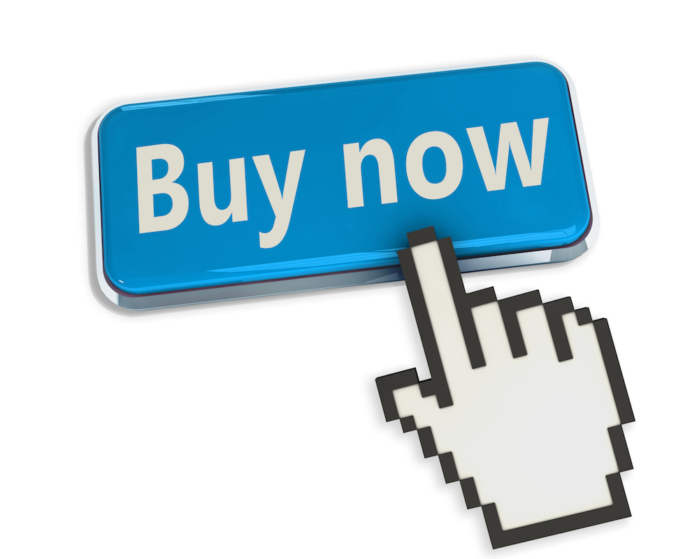 Buy Now Hexagon Button With Shopping Cart Sign Stock 