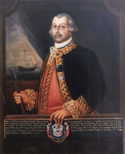 Spanish statesman and soldier Bernardo de Gálvez. 