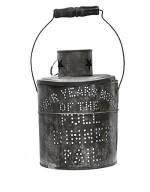 "Full dinner pail" lantern from McKinley and Roosevelt's 1900 campaign.