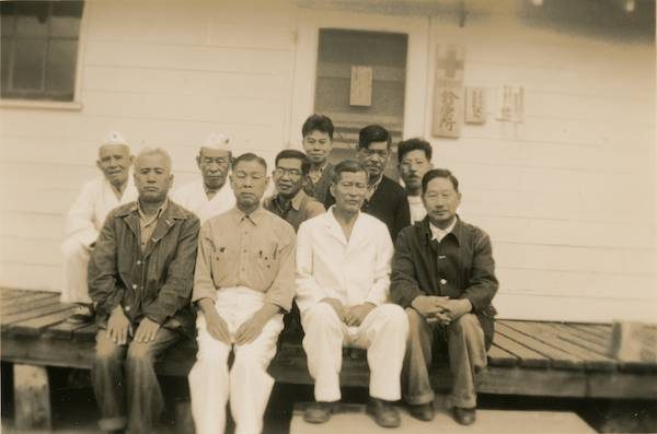 Men at Santa Fe, New Mexico Internment Camp. Courtesy of David Rogers/Densho Digital Repository.