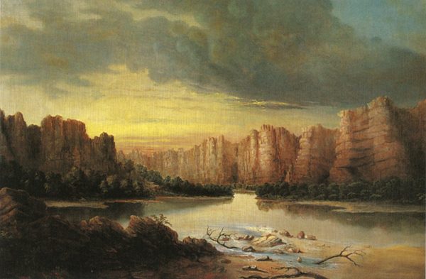 Rio Grande, painting by Solomon Nunes Carvalho. Courtesy of Oakland Museum of California.