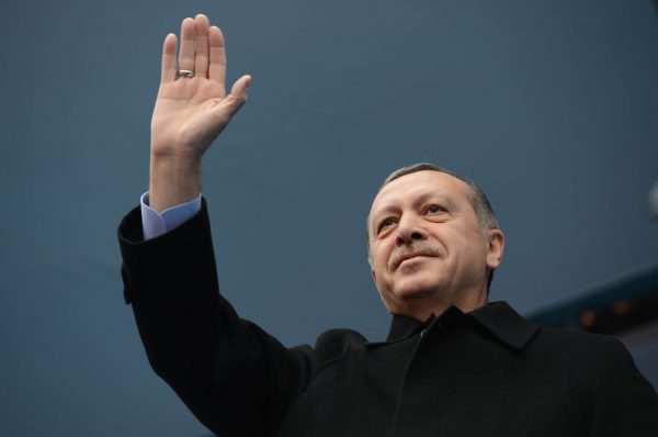 President of Turkey, Recep Tayyip Erdoğan waves to the crowd at on Mar. 1, 2014. Despite being a democracy, Turkey has been internationally criticized for human rights violations and suppression of free speech under Erdoğan’s rule. 