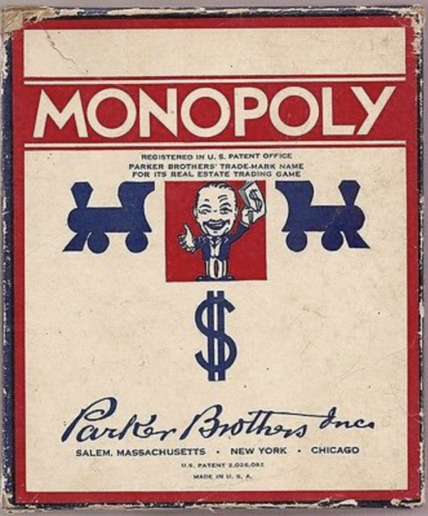 Cover of an earlier version of Monopoly.