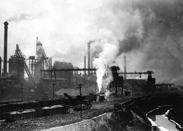 Duquesne Works of Carnegie Steel Co., circa 1901. Photo courtesy of Carnegie Library of Pittsburgh.   
