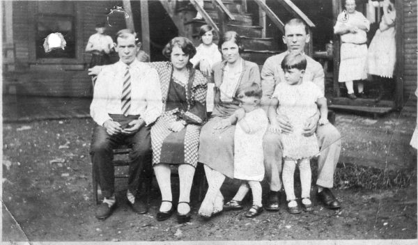 The author’s grandfather, Vid Salopek (far left) and grandmother, Amanda (Vucic) Salopek, both immigrants from Croatia (Yugoslavia). Vid worked for the Carnegie Steel Company. Photo courtesy of Ken Kobus. 