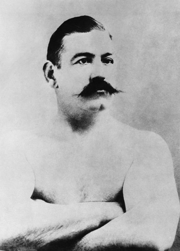 John L. Sullivan, heavyweight boxer and unrepentant tough guy, in an undated photo. Photo courtesy of Associated Press.