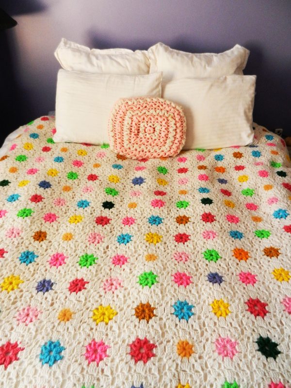 Bedspread afghan, made by the author's grandmother. Photo courtesy of Kathleen Garrett.