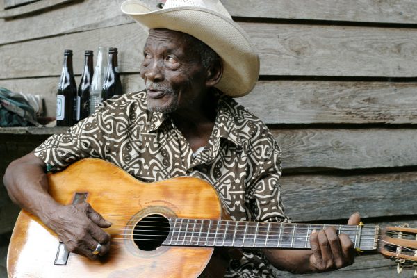 The late Paul Nabor, a Garifuna musician who helped popularize the paranda style of music, which has experienced a revival in popularity in recent years. Courtesy of Stonetree Records.