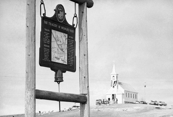 A view of Wounded Knee, South Dakota, date unknown. Photo courtesy of Associated Press.