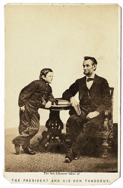 Lincoln and son