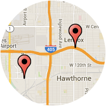 Map: Hawthorne Boulevard to Nash Street