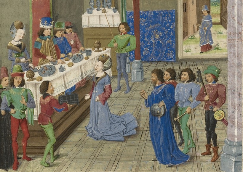 Why Aren't People Eating in Medieval Depictions of Feasts?